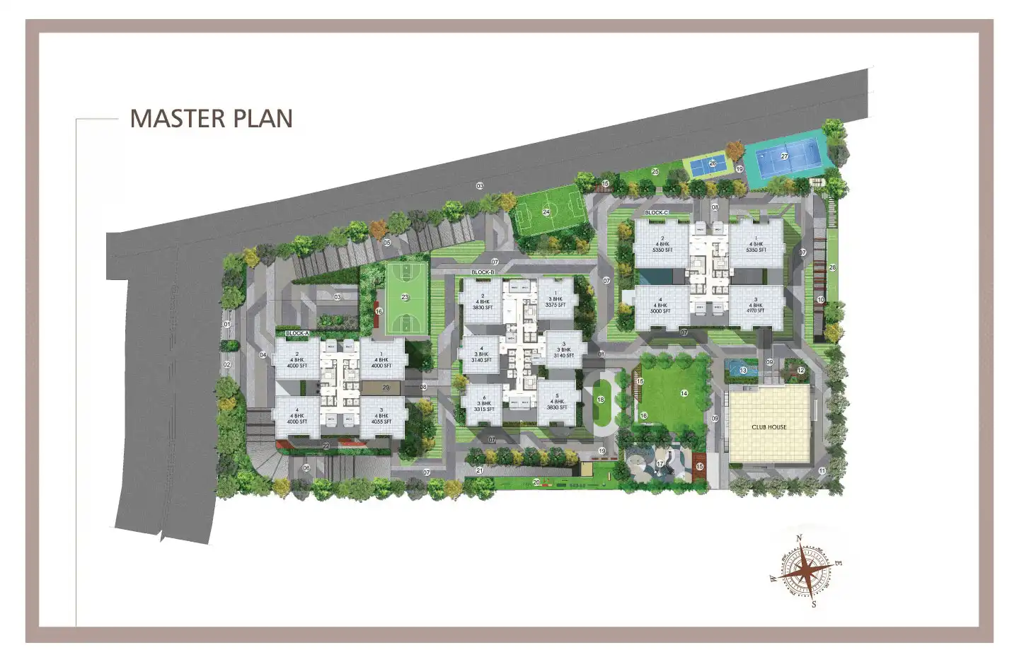 BPTP Wa Vana Sector 80 Faridabad master plan layout