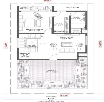 BPTP Discovery Park 4 BHK floor plan spacious layout